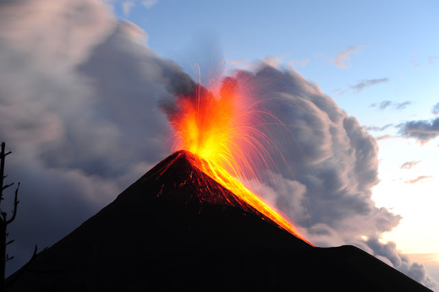 Izbruh vulkana v Gvatemali.